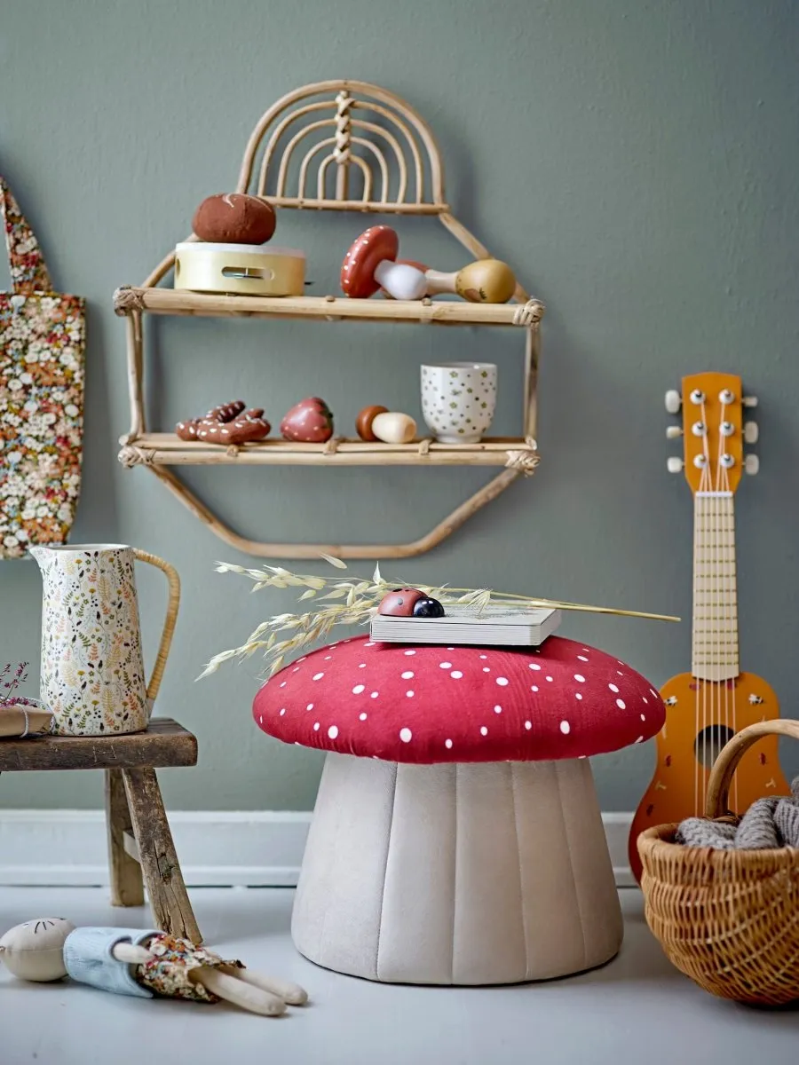 Lue Pouf, Rouge, Polyester