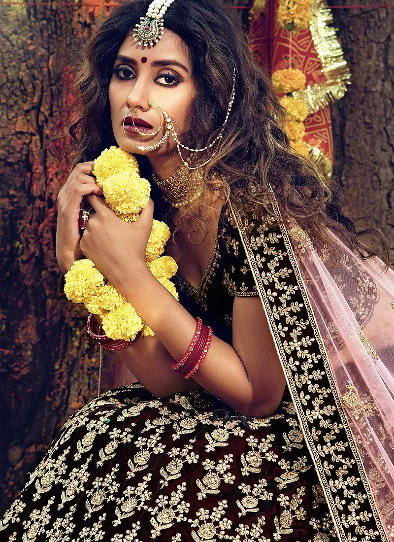 Maroon Designer Lehenga Choli