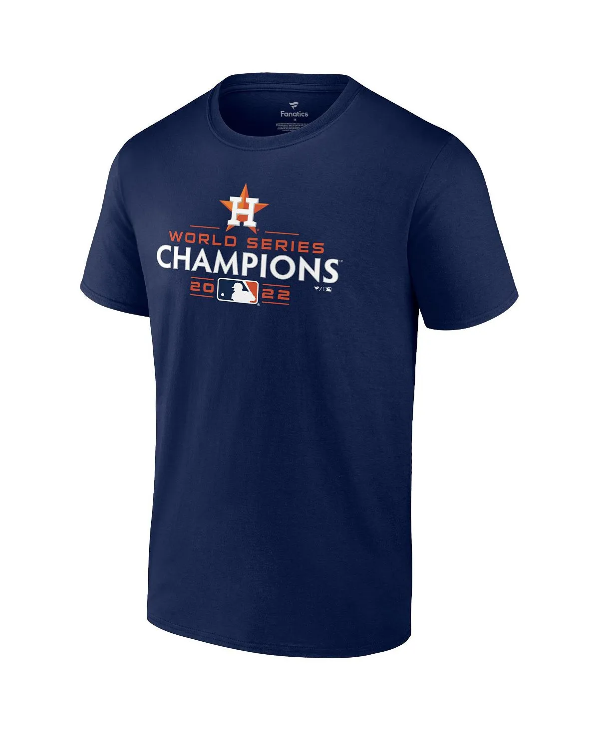 Men's Branded Houston Astros 2022 world series champions Short Sleeve Navy Blue Logo T-Shirt Fanatics ,  blue