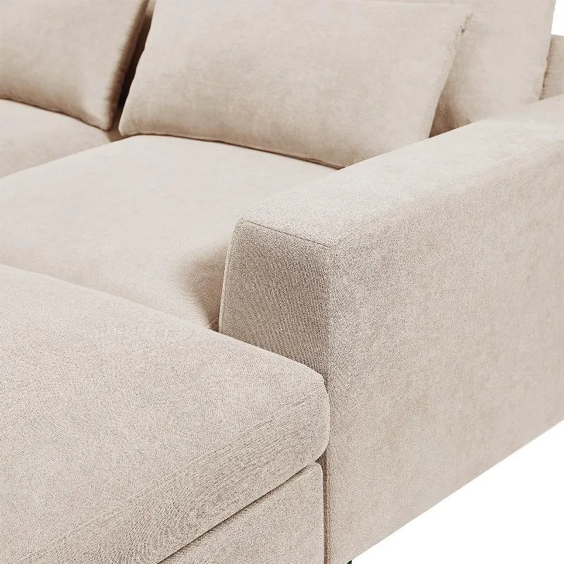 Modern Large L-Shape Feather Filled Sectional
