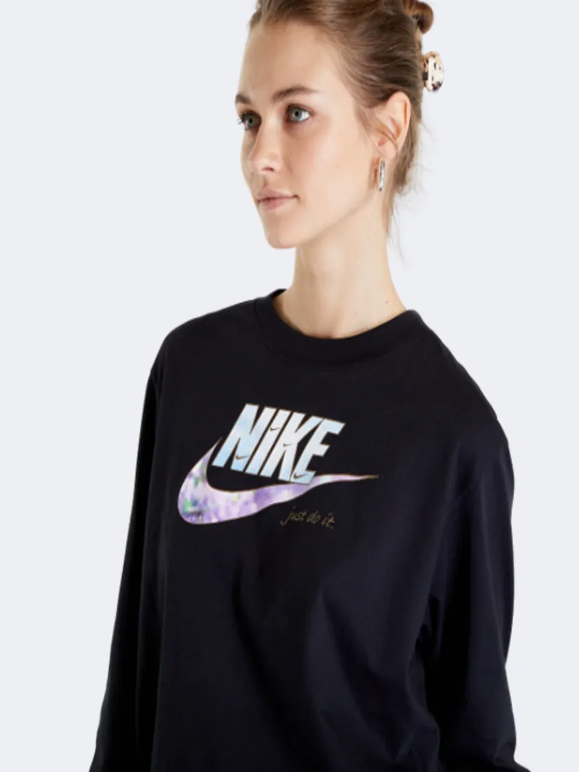 Nike Sportswear Women Lifestyle Long Sleeve Black/White