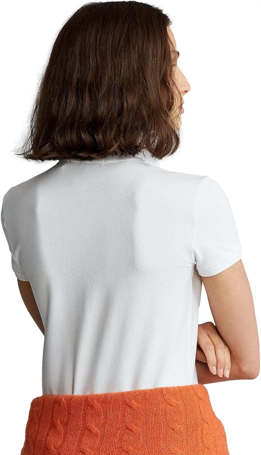 POLO RALPH LAUREN Women's Slim Fit Mesh Polo Shirt