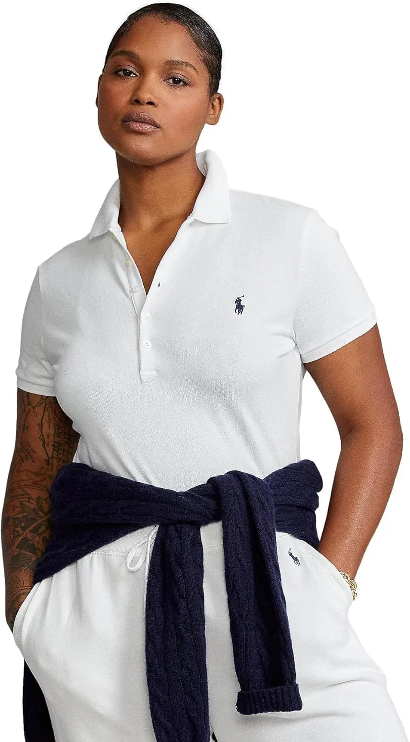 POLO RALPH LAUREN Women's Slim Fit Mesh Polo Shirt