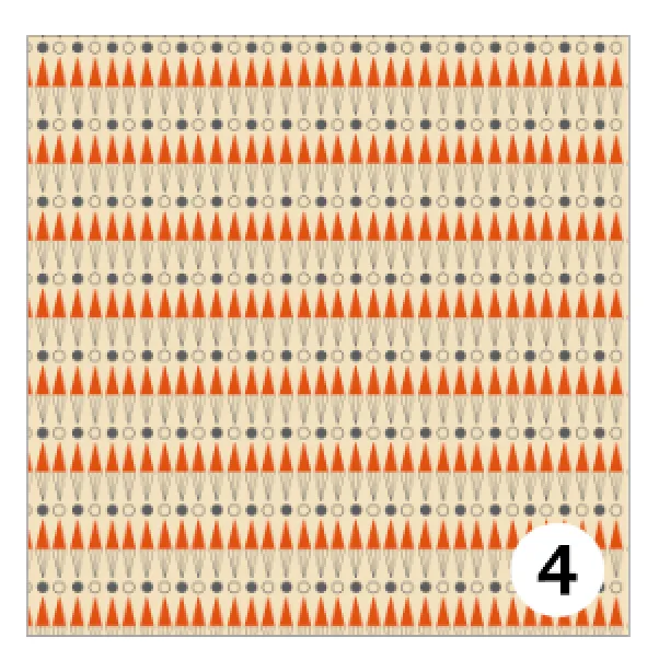 Printed Adhesive Vinyl MID CENTURY RETRO Patterns 12 x 12 inch sheet