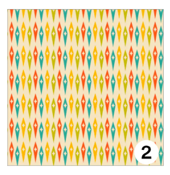 Printed Adhesive Vinyl MID CENTURY RETRO Patterns 12 x 12 inch sheet