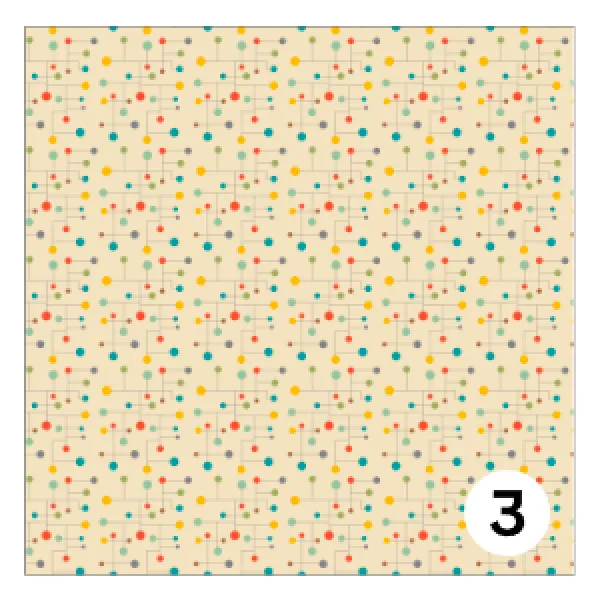 Printed Adhesive Vinyl MID CENTURY RETRO Patterns 12 x 12 inch sheet