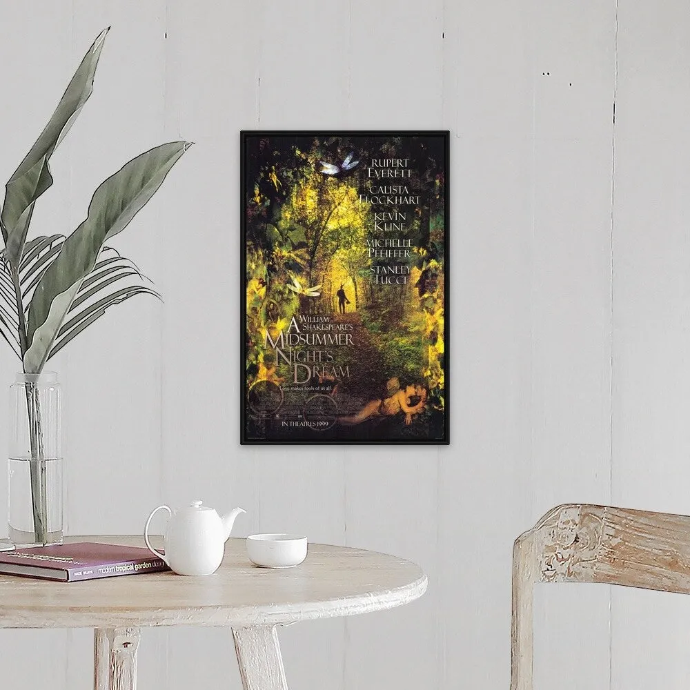 "A Midsummer Nights Dream (1999)" Black Float Frame Canvas Art
