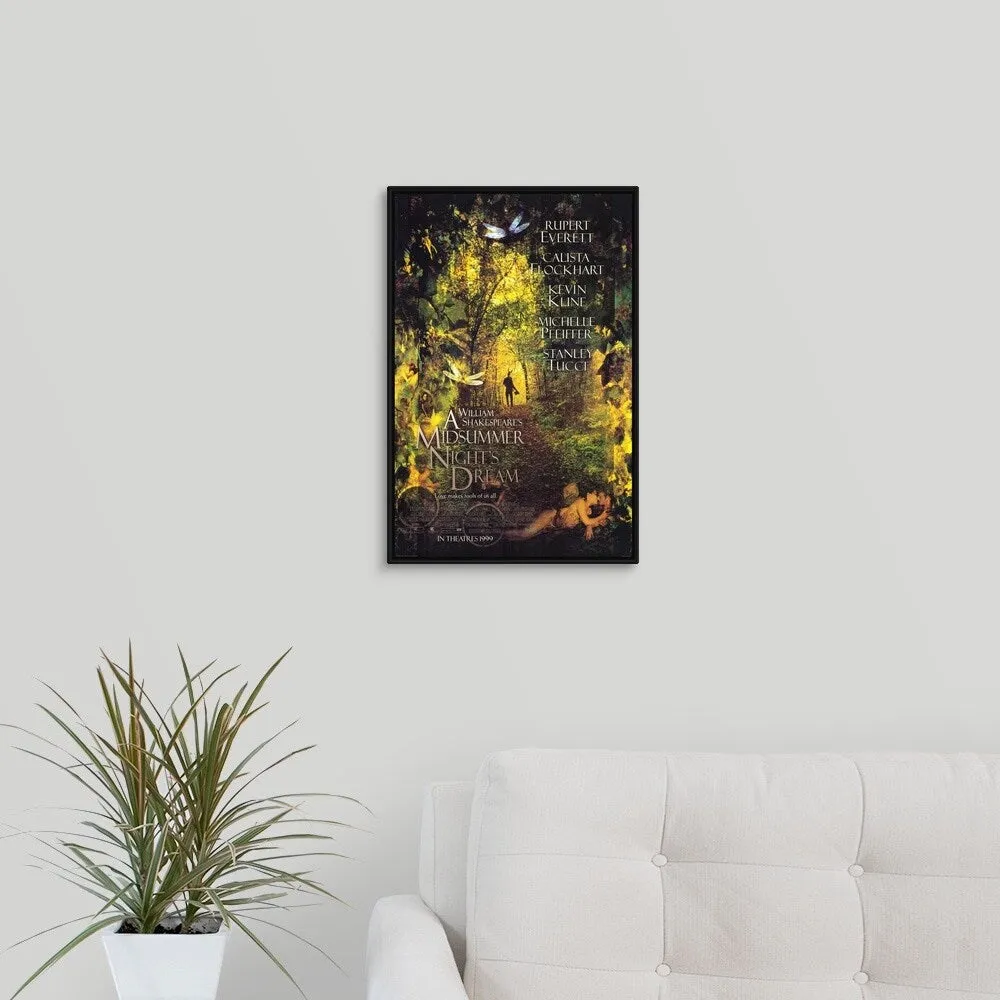 "A Midsummer Nights Dream (1999)" Black Float Frame Canvas Art