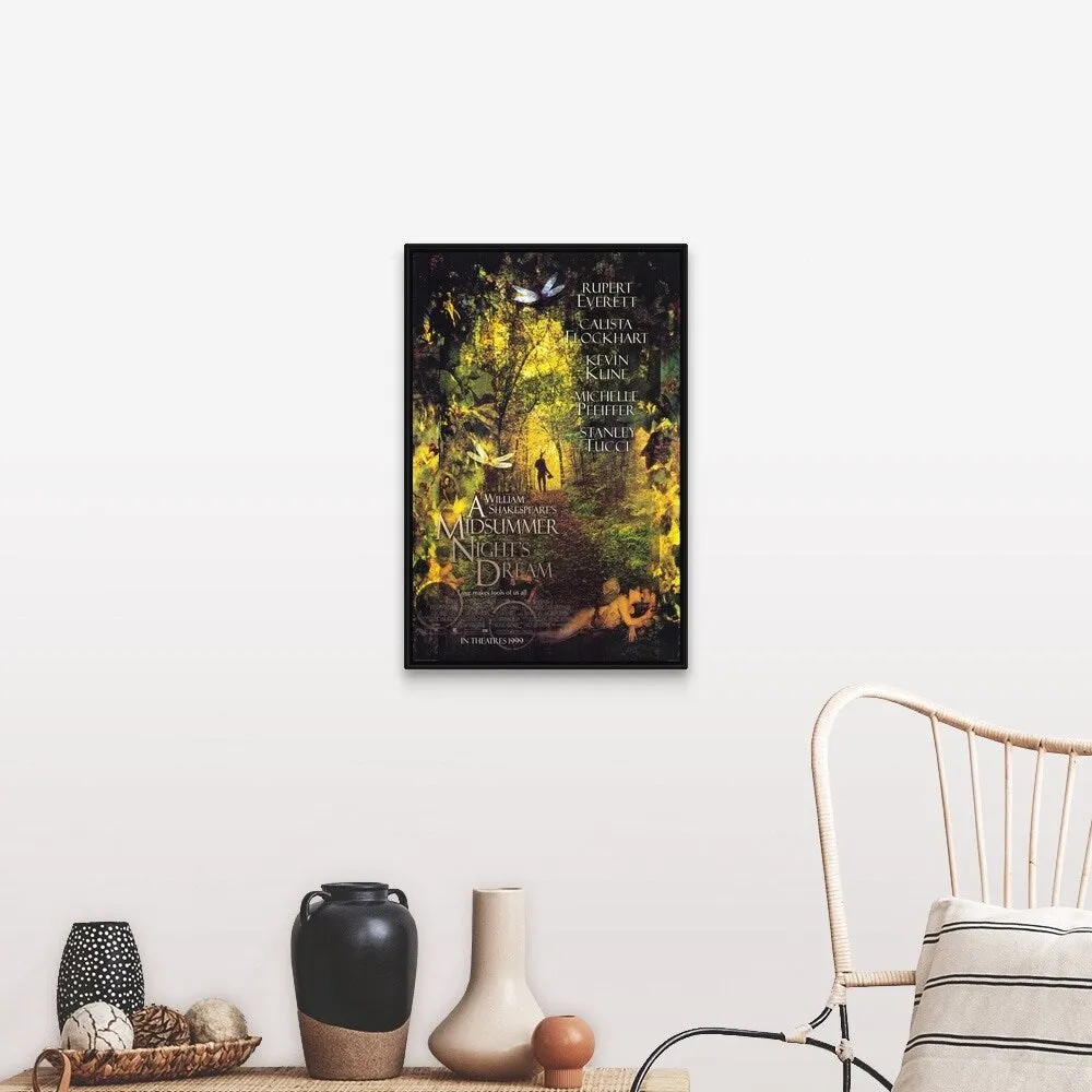 "A Midsummer Nights Dream (1999)" Black Float Frame Canvas Art