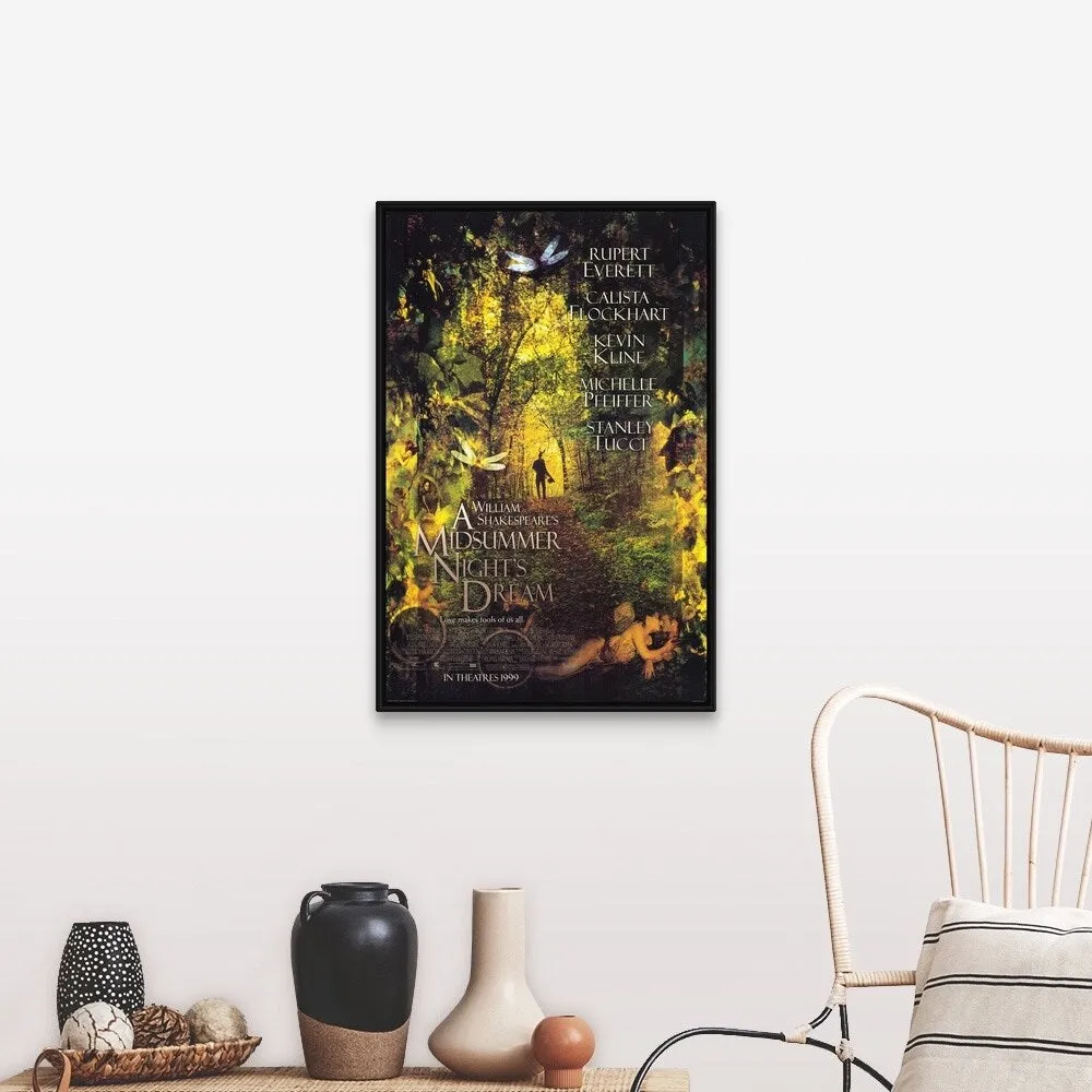 "A Midsummer Nights Dream (1999)" Black Float Frame Canvas Art