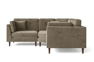 Ragusa 3 Seater Corner Sofa Sand Velvet