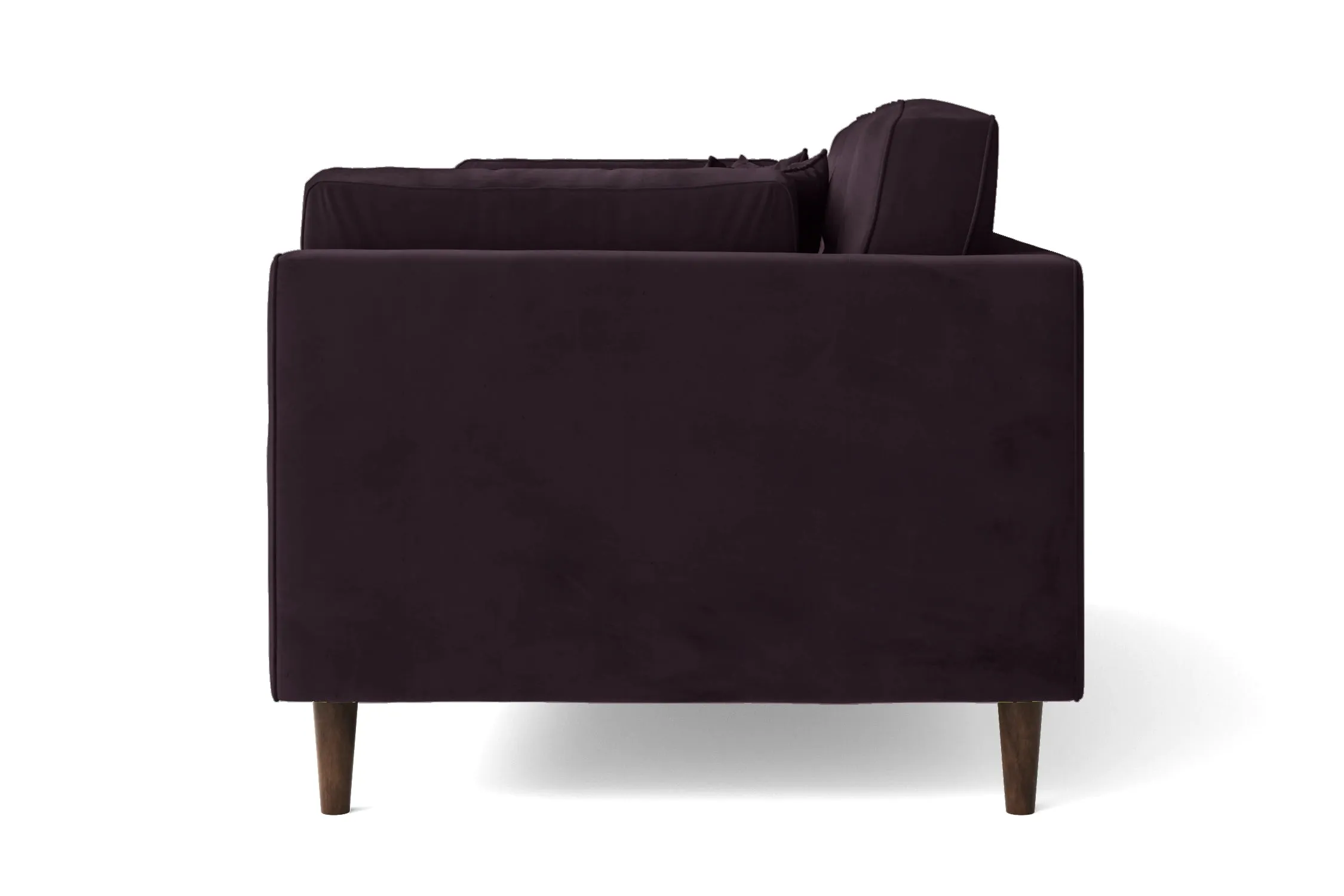 Ragusa 4 Seater Sofa Purple Velvet