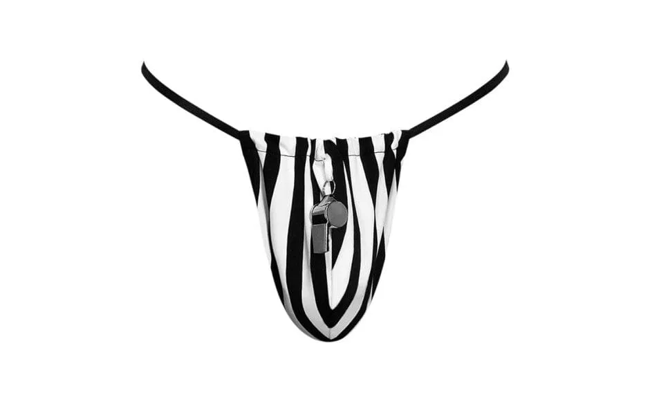 Referee Novelty G-String Black