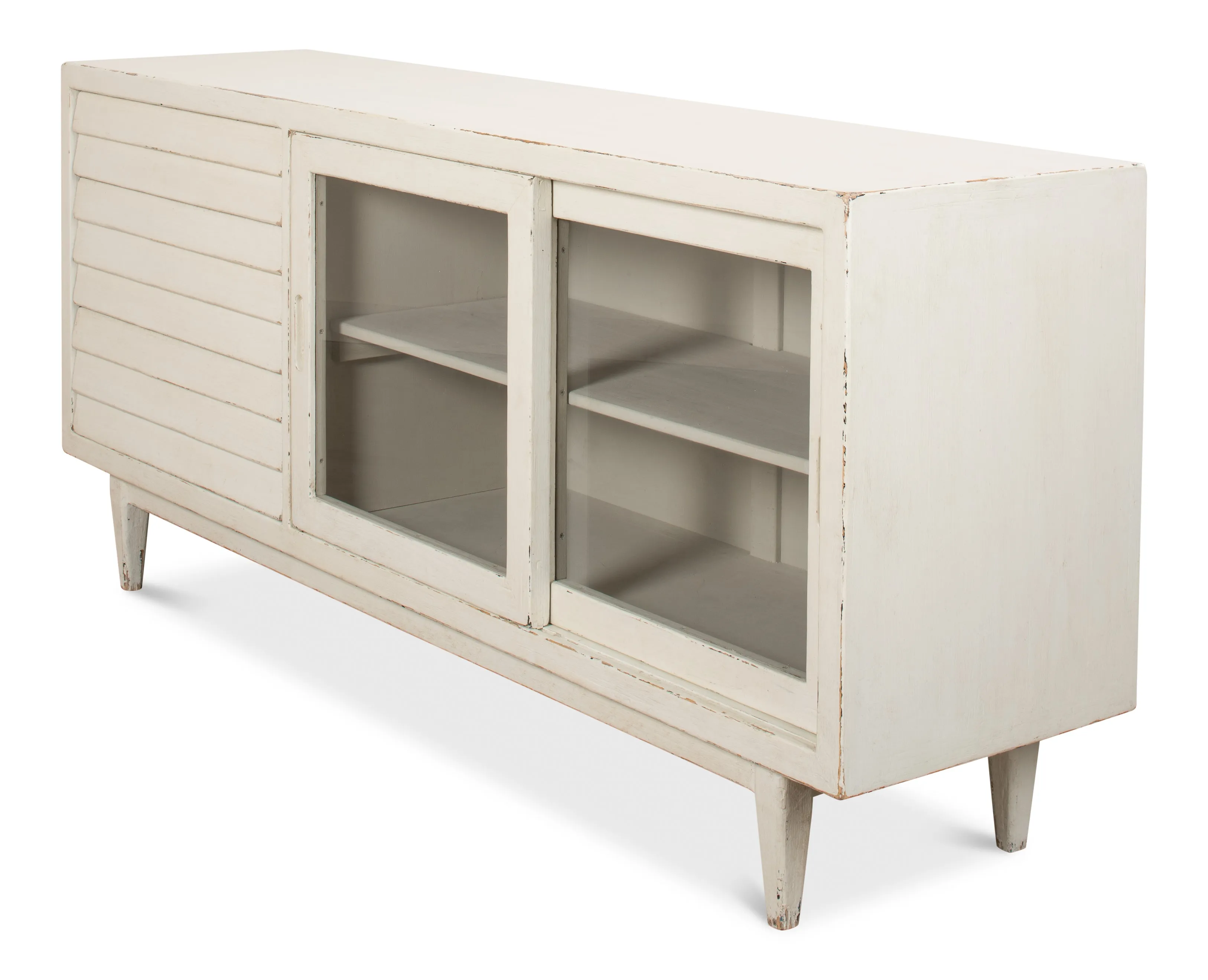 Sarreid - Reese Sideboard  Antique White - White - Transitional