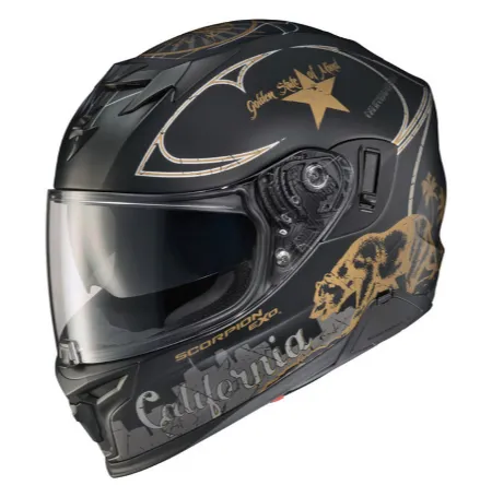 Scorpion Exo-T520 Helmet Golden State Matte Black