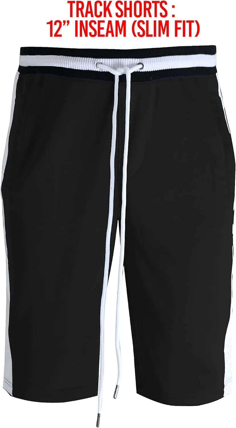 SCREENSHOT Men Athletic Sportswear Gym Fitness Active Workout Track Shorts
