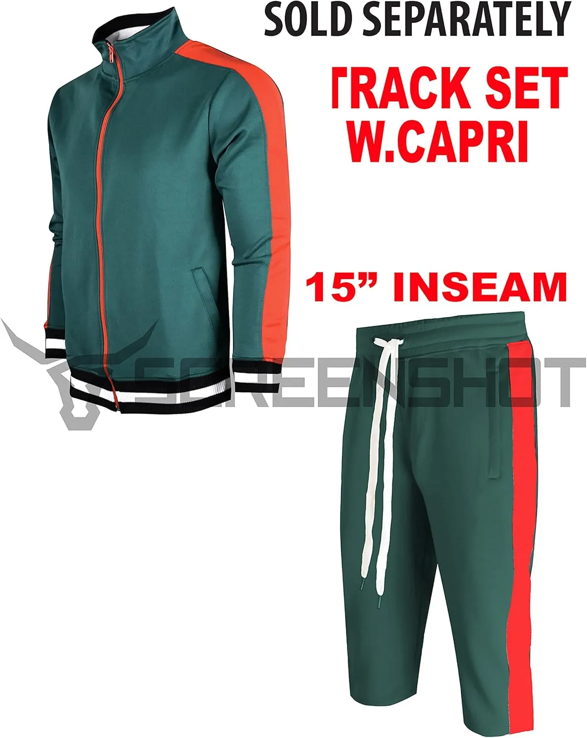 SCREENSHOT Men Athletic Sportswear Gym Fitness Active Workout Track Shorts
