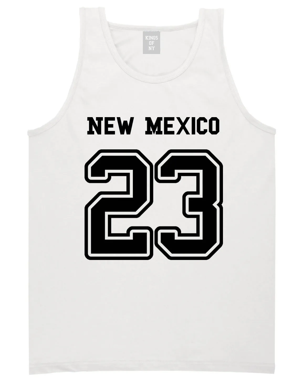 Sport Style New Mexico 23 Team State Jersey Mens Tank Top