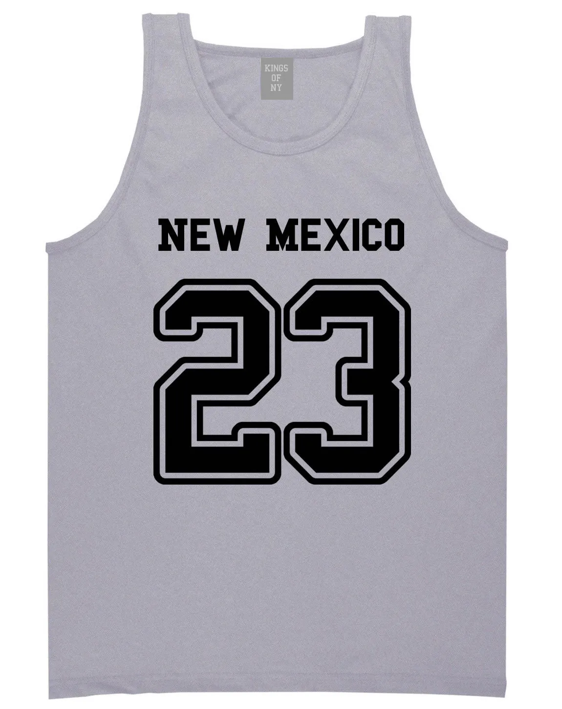 Sport Style New Mexico 23 Team State Jersey Mens Tank Top