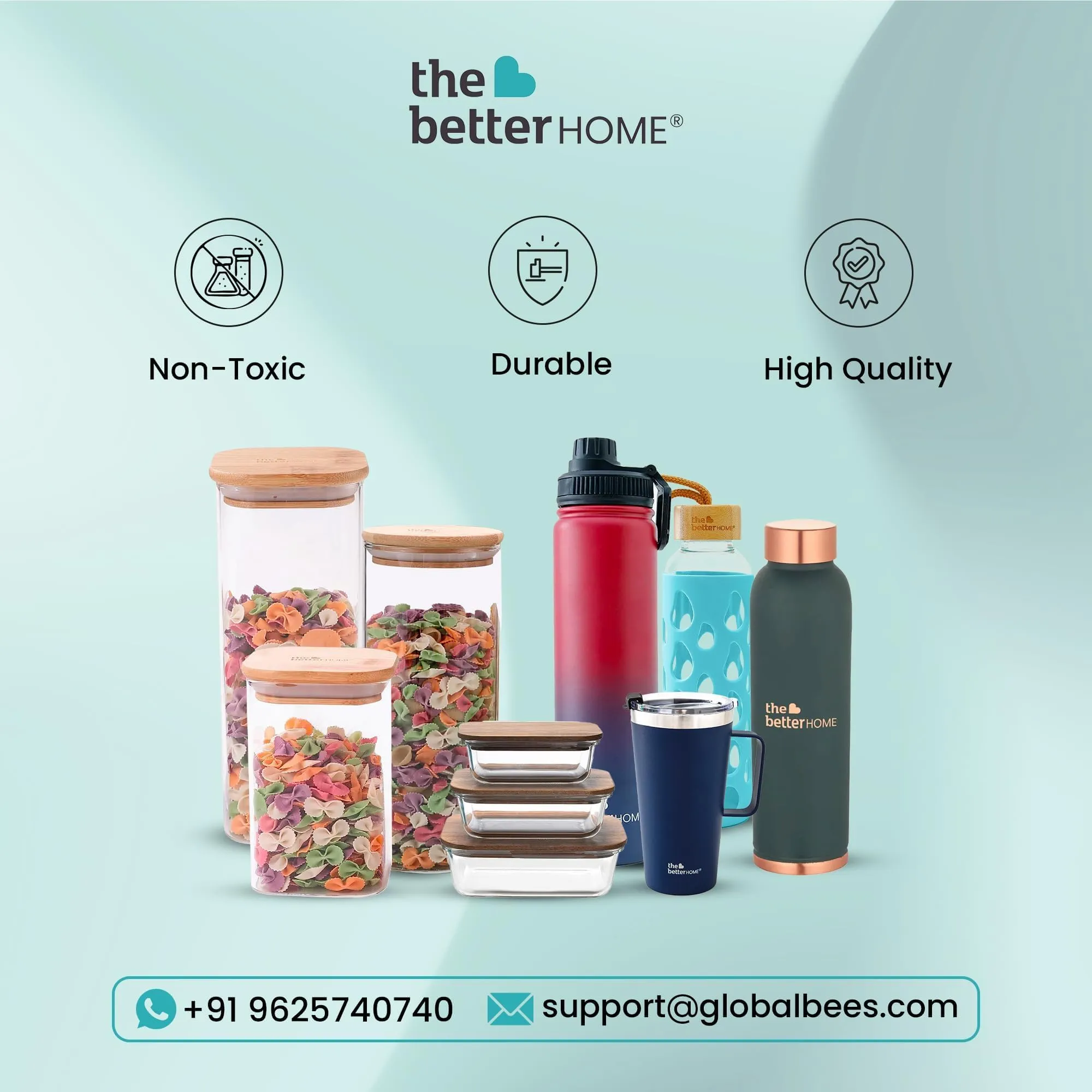 The Better Home Insulated Stainless Steel Water Bottle with Cork Cap | 18 Hours Insulation | Pack of 2-500ml Each | Hot Cold Water for Office School Gym | Leak Proof & BPA Free | Astronaut Design