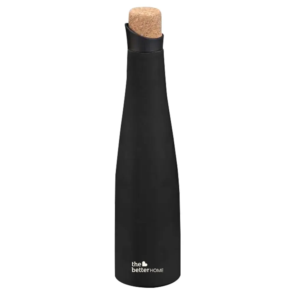 The Better Home Insulated Stainless Steel Water Bottle with Cork Cap | 18 Hours Insulation | Pack of 4-750ml Each | Hot Cold Water for Office School Gym | Leak Proof & BPA Free | Wine Colour