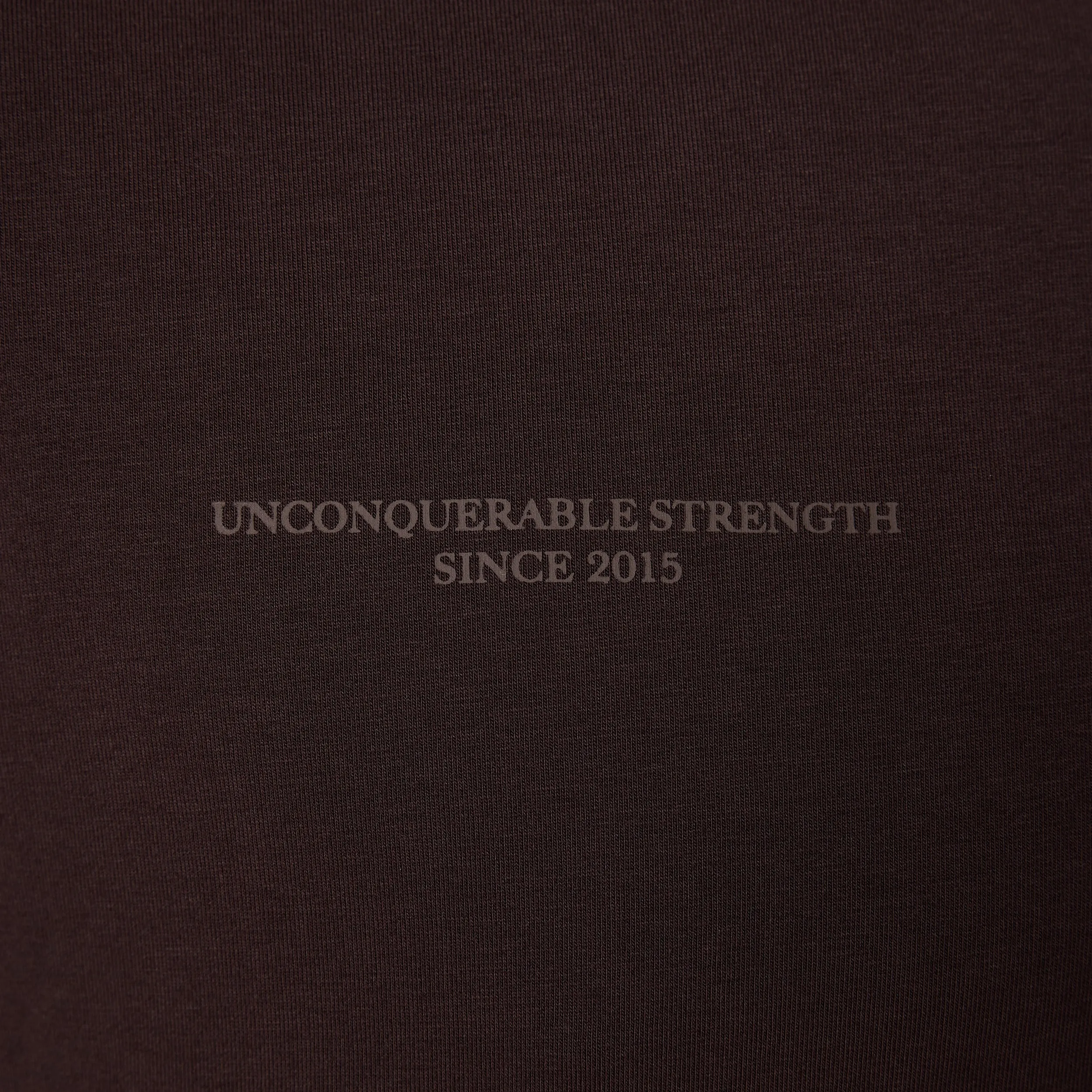 Vanquish Dark Brown Unconquerable Strength Oversized T Shirt