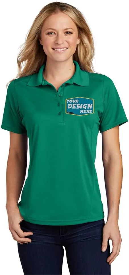Women's Custom Polo Shirts - Breathable, Lightweight & Embroidered