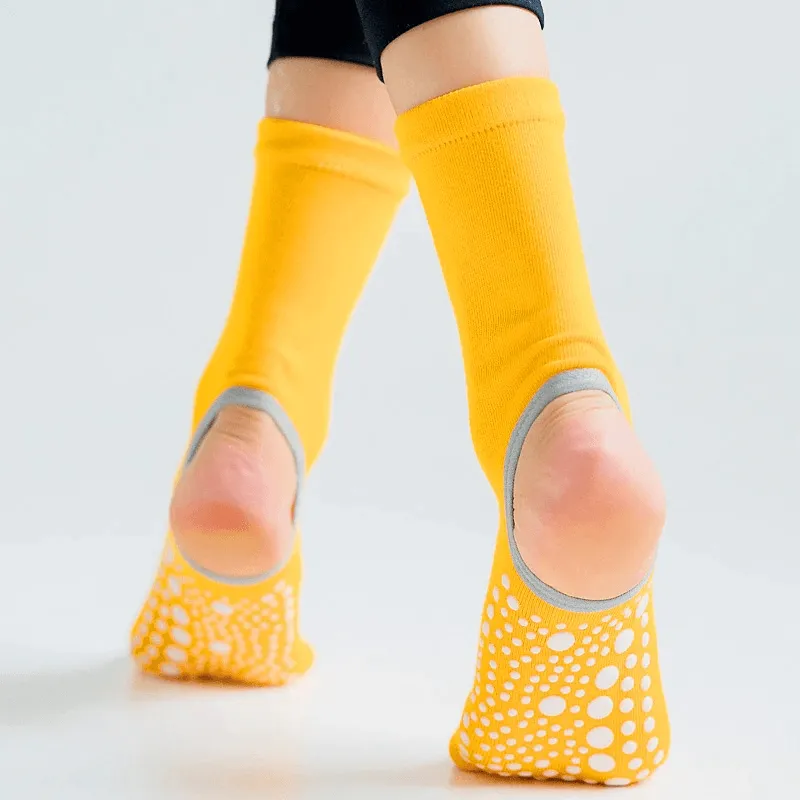 Women's Open Toe Non-Slip Yoga Socks with Silicone Sole - SF0327