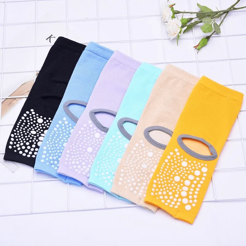 Women's Open Toe Non-Slip Yoga Socks with Silicone Sole - SF0327